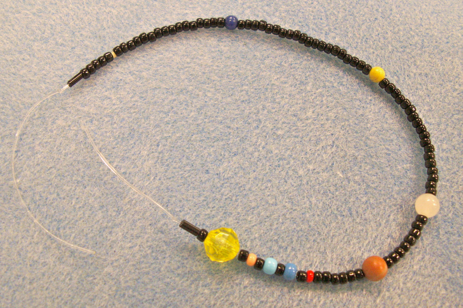 necklace solar system lesson
